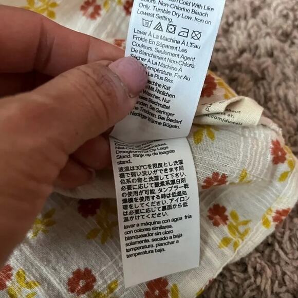 MADEWELL Sophia Wild Calendula Block Print Short Sleeve Top, Size XXL - Picture 14 of 14